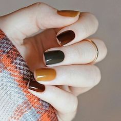 Fall Nail Art Designs, Short Nails Art, Her Nails, Bohol, Fall Nail Art, Short Nail Designs, Fall Nail Colors, Nails Desing, Autumn Nails