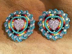 Bohemian Embellished Beaded Earrings, Powwow Regalia, Indian Beadwork, Earrings Fancy, Native American Beadwork Patterns, Native American Beadwork, Handmade Jewelry Tutorials, Beadwork Patterns, Beads Earrings