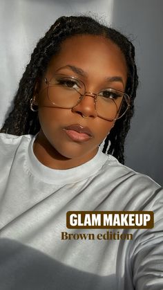 Nyx Praline, Kiko Gloss, Too Faced Mascara, Light Eyebrows, Nice Glasses, Makeup Hacks Beauty Secrets, Black Women Makeup, Glamorous Makeup, Stunning Makeup