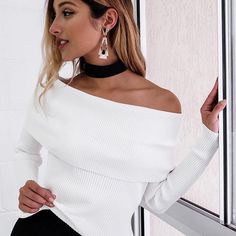 Gender: Women; Closure Type: None; Style: Fashion; Thickness: Standard; Item Type: Pullovers; Model Number: A16223; Clothing Length: Regular; Material: Polyester,Cotton; Collar: Slash neck; Sleeve Style: Regular; Pattern Type: Solid; Sleeve Length(cm): Full; Material Composition: Cotton; Decoration: None; Technics: Computer Knitted; Off Shoulder Knitted Sweater Women 2016 Winter Slim Oversized Sweaters And Pullovers Autumn Pink Jumper Pull Femme A16223 Shoes Dresses, Plain Sweaters, Hip Clothes, Slim Sweater, Instagram Blogger, Sweater Crop, Long Sleeve Knit Sweaters, Off Shoulder Sweater, Crop Top Sweater