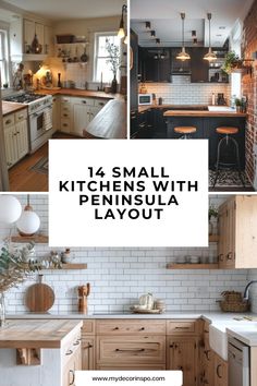 small kitchens with peninsula layout are the perfect way to create an open floor plan