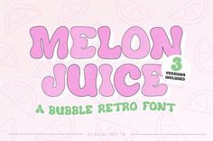 melon juice font and lowercases are in the shape of letters that appear to be made out of paper