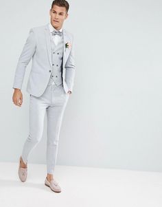 Light Grey Suits Wedding, Grey Suits Wedding, Brother Of The Bride, Indian Groom Dress, Asos Wedding, Grey Suit Wedding, Summer Suits Men