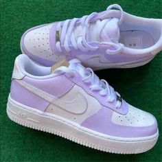 ad eBay - Nike Air Force 1 Custom Hand Painted White Shoes 'Lilac Light Purple' Women Kids - Buy Now, click the link (eBay) Lilac Nike Air Force 1, Nike Shoes Women Purple, Lilac Air Force 1, Puprle Shoes, Cute Clothes Purple, Purple Shoes Women, White And Purple Shoes, Quince Shoes Sneakers Purple, Putple Shoes