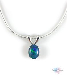 "~ Welcome to ShineGiftsOnline ~ Beautiful Handmade Jewelry High Quality Australian Opals This gorgeous genuine Australian opal necklace pendant is a perfect piece to add some unique style to your collection! This unique opal pendant and necklace is an eye turner and will have friends and family jealous of your style, it also makes for a great gift! The Australian Opal is from Lightning Ridge (High Quality Australian Opal Mine) and the Opal Pendant is 18ct Twice White Gold Plated and has an incr Opal Necklace Pendant, Australian Opal Jewelry, Unique Opal, Opal Pendant Necklace, Silver Snake Chain, Lightning Ridge, Jewellery Gift, Australian Opal, Opal Pendants