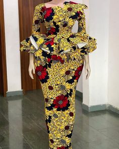 This outfit is suitable for African themed events/occasions. Our team of experienced and professional seamstresses and tailors will sew it to fit you perfectly.  To order this it, swipe left for pictures of available fabric, go to the fabric option and select the one that corresponds to the one you like, select your size and proceed to payment. For perfect fit, kindly follow the attached measurement sample to measure and send your (Bust, Waist, Hip, Blouse and Skirt Length).  The on the model fa Women Skirt Suit, Latest Ankara Skirt And Blouse Styles, Latest Ankara Skirt And Blouse, Women Attire, Skirt And Blouse Styles, Ankara Skirt And Blouse Styles, African Skirt, Ankara Styles For Women, Ankara Skirt And Blouse