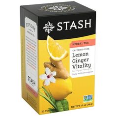 stash tea lemon ginger vitality