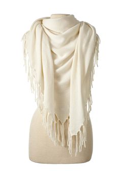 Hand-tied fringe adorn this cashmere triangle wrap. Style as a scarf, shawl, or wrap. 100% Cashmere 55" x 75" | 140cm x 190cm Made in Inner Mongolia Hand Wash or Dry Clean ◄Shipping We want to get your Alpine Cashmere items to you as soon as possible and so strive to ship orders placed by noon EST the same day, but that isn't guaranteed. Typically orders ship within one business day. Please note, we do not ship on Saturdays, Sundays, and U.S. holidays. Shipping time is calculated based on when t April Birthstone Jewelry, Cashmere Poncho, March Birthstone Jewelry, Cashmere Color, Inner Mongolia, Cashmere Shawl, Fringe Scarf, Gifts For New Mums, Pearl Jewellery Earrings