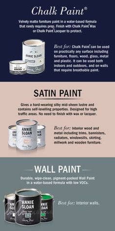 the different types of paint colors and their names