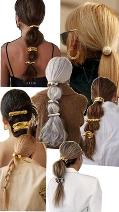 moños metálicos, vinchas de acero, cabello recogido Fall 2024 Accessories Trends, Slik Hairstyles Long Hair, 2024 Accessories Trends, Hairstyle With Clips, Christmas Party Hair, Formal Hair Accessories, Diy Hair Clip, Metal Hair Accessories