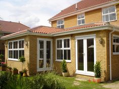 a house that has some windows in it