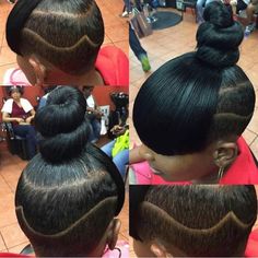 Natural Mohawk, Shaved Sides And Back, French Braid Short Hair, Big Braid, Pretty Ponytails, Shaved Side, Short Hair Designs, Black Hair Short Cuts