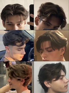 Middle Parts Hairstyles Men, Men Swept Back Hair, Faded Middle Part Men, Italian Haircuts Men, Korean Straight Hair Men, Guys Middle Part Haircut, Men’s Haircuts Short Middle Part, Hair Men Middle Part, Hairstyles For Men Aesthetic