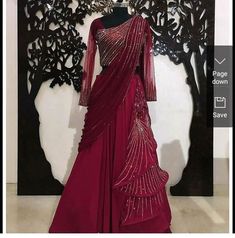 Gown For Engagement, Designer Dresses Elegant, Reception Outfits, Long Gown Design, Fancy Sarees Party Wear, Pakistani Fancy Dresses, Half Saree Designs, Fancy Dresses Long