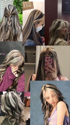 Oreo Hair, Two Color Hair, Blonde Aesthetic, Peekaboo Hair, Hair Inspiration Long, Ginger Hair Color, Dyed Hair Inspiration, Hairstyles For Layered Hair, Hair Up Styles