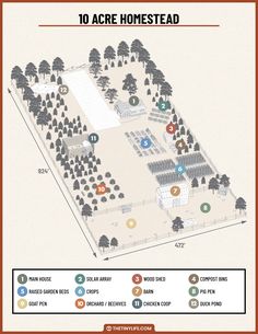 the map shows where to stay and what to eat in an area that is home