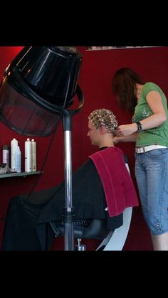 New Perm, Frosted Hair, Hair Curlers