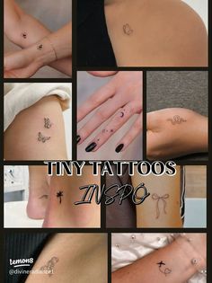 many different tattoos are shown in this collage