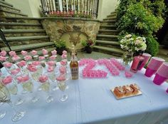 21st birthday decor twenty first pink decor champagne glasses tequila 21st Elegant Birthday Ideas, 21st Birthday Party Table Set Up, 21st Birthday Flower Decorations, 21 Birthday Dessert Table, Pink Birthday Party Aesthetic 21, Decor For 21st Birthday Party, 21st Hotel Decorations, Silver And Pink 21st Birthday, 21st Birthday Outdoor Decorations