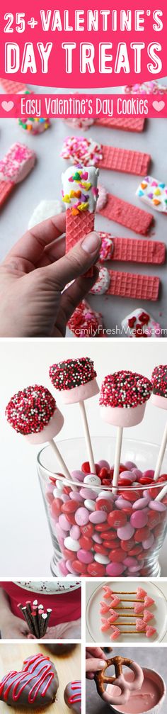 valentine's day treats with candy and candies