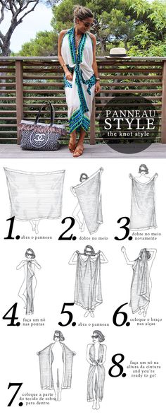 vanda-jacintho-panneau Scarf Women Fashion, Fashion Hacks Clothes, Refashion Clothes, Clothing Hacks