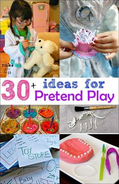 there are many different activities to do with pretend play