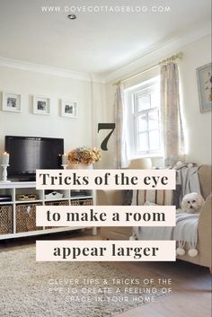 a living room filled with furniture and a flat screen tv