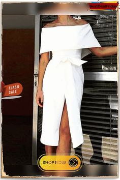 Fashion Strapless Short Sleeve Bow Slim Midi Dress P116346 Dresses By Length, Loungewear Set, Cheap Dresses, Women's Fashion Dresses, Long Tops, Dresses For Sale, Long Sleeve Tops, Fashion Dresses, Lounge Wear