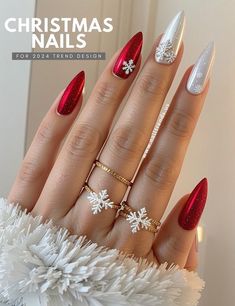 15 Christmas Nails Trendy Styles – Get Ready to Dazzle! 💅 Get ready to shine this holiday season with these Christmas Nails Trendy styles that everyone is raving about! From classic Christmas Nails Acrylic to stunning Christmas Gel Nails, there\'s a look for every occasion. 🎅✨ Looking for festive December Nails or sleek Winter Nails Acrylic? We\'ve got you covered. Embrace the holiday spirit with Xmas Nails and creative Christmas Nail Designs that will take Her Nails to the next level. Try Re. December Nails Christmas, Winter Nail Art Designs, Bright Nail Designs, Gel Nail Art Designs, Elegant Christmas Trees, Daisy Nails, Christmas Gel Nails, Christmas Nails Acrylic