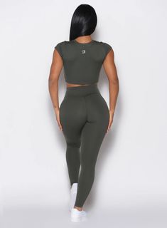 Smooth Leggings | Deep Ivy | Bombshell Sportswear Solid Stretch Sweat-resistant Activewear, Solid Athleisure Activewear With Stretch, Sporty Tights For Gym, Sporty Solid Color Tights For Gym, Solid Color Sporty Tights For Gym, Solid Athleisure Tights For Sports, Solid Compression Athleisure Activewear, Solid Compression Activewear Athleisure, Sweat Resistant Sports Leggings