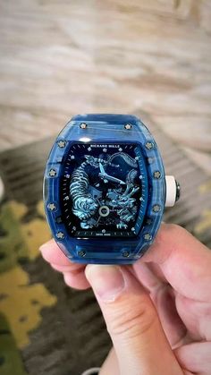 Please follow us and visit our pages for more 🙏🏻 #richardmille Richard Mille Sapphire, Blue Richard Mille, Richard Mille Blue, Richard Mille Watches Men, Tiger And Dragon, Jordans Retro, Richard Mille Watches, Unique Watches, Expensive Jewelry Luxury