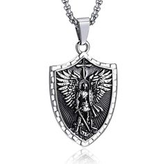 St Michael Pendant Necklace for Men, Saint Michael/Christopher/Jude/Benedict/Joseph/Anthony/Virgin Mary Medal Necklaces, Archangel Religious Medals Catholic Protection Jewelry Gift, 24 inches Chain Product Details Style: Saint Michael Brand: Hisatan MPN: Does not apply UPC: Does not apply EAN: Does not apply Department ‏ : ‎ mens Date First Available ‏ : ‎ October 11, 2024 Brand, Seller, or Collection Name: Hisatan Metal: Stainless Steel Material: Stainless Steel Gem Type: No Gemstone Chain: Link St Michael Pendant Necklace for Men, Saint Michael/Christopher/Jude/Benedict/Joseph/Anthony/Virgin Mary Medal Necklaces, Archangel Religious Medals Catholic Protection Jewelry Gift, 24 inches Chain St Michael Pendant, Protection Jewelry, Saint Michael, Necklace For Men, St Michael, Fashion Jewelry Necklaces, Virgin Mary, Stainless Steel Material, Steel Material