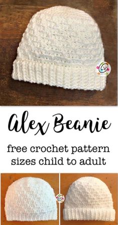 the free crochet pattern for a baby's beanie