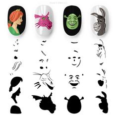 Shrek 02 ✦ Special Edition | MoYou London Amazing Shrek Manicure Shrek Dragon