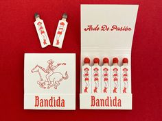 Bandida Matchbook & Branding Logo Exploration, Restaurant Identity, Corn Flakes, Bar Menu, Passion Project, Menu Ideas, Band Merch