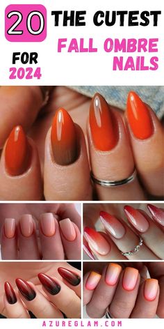 Update your manicure with 20 fall ombre nails 2024 designs featuring burgundy and orange hues. These ideas for autumn nails blend rich burgundy with vibrant orange for a stunning effect. Perfect for short nails or acrylics, these designs offer a chic and trendy look. Explore different nail shapes like square or almond to enhance the ombre effect. Fall Ombre Nails, Burgundy And Orange, Ideas For Autumn, Fall Ombre, Different Nail Shapes, Orange Hues, Ombre Nail Designs, Rich Burgundy, Makeup Artistry