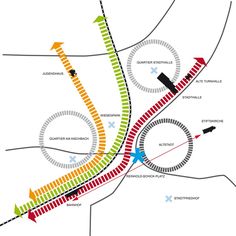 a map shows the different tracks that are connected to each other