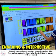 Want to make place value hands-on? Are you looking for interactive ways to teach various place value skills with your students? This digital & printable chart and activities bundle is jam-packed with resources to teach and review place value and numbers in base ten for 3rd grade. Whether you're teaching with technology in the classroom or virtually from home, this resource will help your students interact with numbers and gain a better understanding of their place value all year long! They’re lo Decimal Practice, Decimals Activity, Place Value Chart, Teaching Place Values, Interactive Board, Printable Chart, Differentiated Instruction, Student Organization, Smart Board