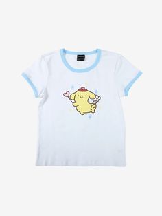 Cutecore Shirt Png, Pompompurin Profile, Sanrio Merchandise, Brown Beret, Sanrio Clothes, Sanrio Pompompurin, Fairy Baby, Silly Shirt, Kawaii Shirts