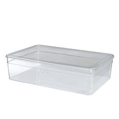 clear plastic storage container with lid