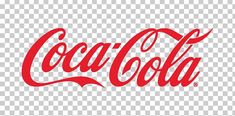 the coca cola logo on a transparent background