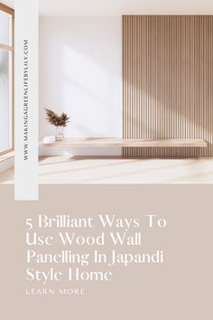 5 Brilliant Ways To Use Wood Wall Panelling In Japandi Style Home Japandi Wooden Wall, Japandi Feature Wall Living Room, Interior Wood Paneling Living Room, Japandi Wood Wall, Wood Paneled Walls Bedroom, Bedroom Wall Cladding Ideas, Japandi Panelling, Japandi Wall Panelling, Accent Wall Japandi