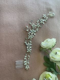 Wedding vine with comb Hair accessories for wedding Hair Accessories For Wedding, Hair Accessories For Bride, Accessories For Bride, Headbands For Girls, Accessories For Wedding, Bride Tiara, Hair Comb Accessories, Broken Arrow, Bride Hair Accessories