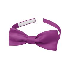 This solid iris bow tie in KT Iris is a rich, regal purple that feels creative and exciting. Burgundy Bow Tie, Purple Bow Tie, Hot Pink Weddings, Tie Matching, Purple Bow, Purple Bows, Neck Bow, Bow Tie Wedding, Wedding Bows