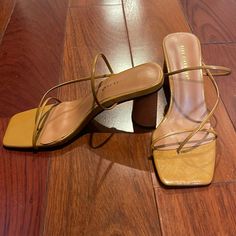 Strappy Low Heels. Never Worn Size 7 Trendy Block Heels With Wrapped Heel, Strappy Low Heels, Low Heels, Shoes Women Heels, Shoes Heels, Size 7, Women Shoes, Heels, Women Shopping