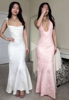 V-neck Maxi Dress With Tie Back And Fitted Bodice, Backless Maxi Dress With Fitted Bodice For Prom, Fitted V-neck Halter Dress For Wedding, Prom Maxi Dress With Tie Back And V-neck, Sleeveless Halter Dress For Prom, Prom Halter Dress With Fitted Bodice And Backless Design, Backless Halter Dress With Fitted Bodice For Prom, Floor-length Backless Dress With Tie Back, Pink Halter Neck Backless Dress For Prom