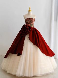 Red Velvet Wedding Dress, Red Velvet Wedding, Polka Dot Wedding Dress, Velvet Wedding Dress, Prom Dress Burgundy, Velvet Wedding, Plus Size Brides, Velvet Prom Dress, Strapless Prom Dress