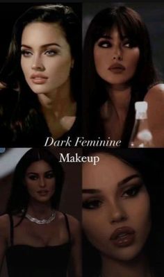 Feminine Makeup, Maquillage On Fleek, Smink Inspiration, Makijaż Smokey Eye, Dope Makeup, Dark Feminine, Dark Makeup, Makeup Looks Tutorial, Makeup Makeover