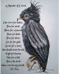 a drawing of a bird on top of a rock with the poem written below it