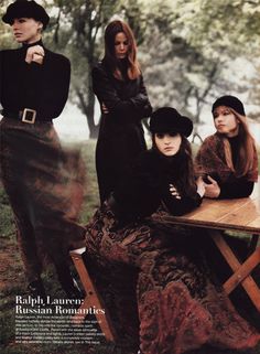 VOGUE US, “Independents’ day”, September 1993, Steven Meisel Ralph Lauren 90s, Amber Valletta, Stephanie Seymour, Autumn In New York, Lauren Hutton